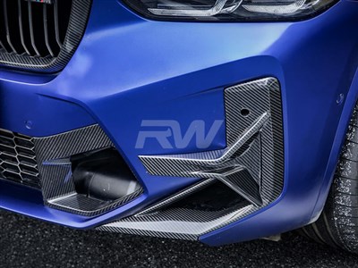 BMW F97 X3M F98 X4M LCI CF Front Bumper Trims / 