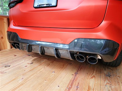 BMW F97 X3M LCI Full Carbon Fiber DTM Diffuser / 