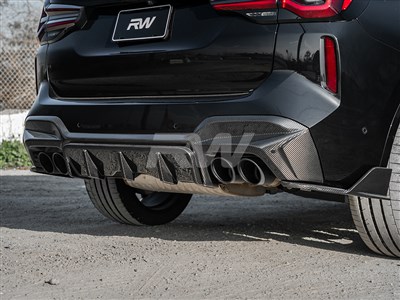 BMW F97 X3M LCI Full Carbon Fiber GTX Diffuser / 