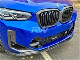BMW F97 X3M / F98 X4M LCI RWS Carbon Fiber Front Lip Spoiler / 