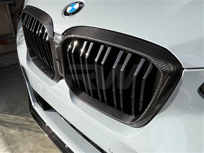 BMW G01 G02 F97 F98 LCI Dual Slat Carbon Fiber Grille / 