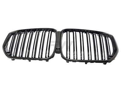 BMW G05 F95 Pre LCI Dual Slat Carbon Fiber Grilles / 