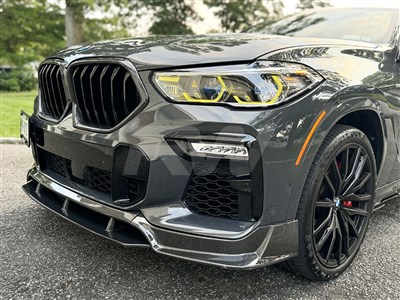 BMW G06 X6 Carbon Fiber Front Lip Spoiler / 