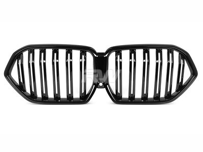 BMW G06 X6 LCI Dual-Slats Gloss Black Grille / 
