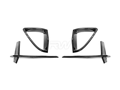 BMW G14 G15 G16 8 Series CF Fog Light Trims / 