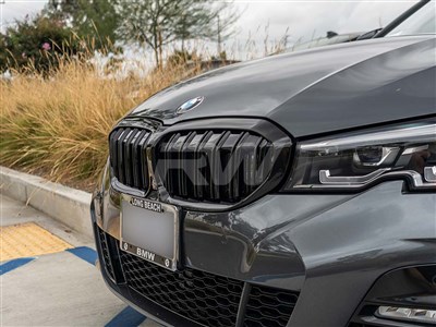 BMW G20 330i M340i Gloss Black Double Slat Grilles / 