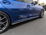 BMW G20 3-Series K Style Carbon Fiber Side Skirt Extensions / 