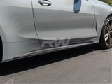 BMW G22/G23 Carbon Fiber Side Skirt Extensions / 