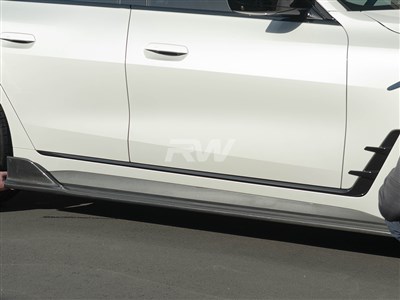 BMW G26 DTM Carbon Fiber Side Skirt Extensions / 