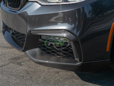 BMW G30 Performance Carbon Fiber Style Splitters / 