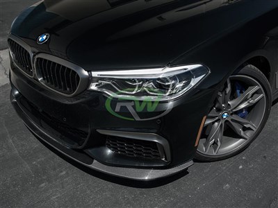 BMW G30 3D Style Carbon Fiber Front Lip Spoiler / 