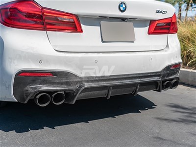 BMW G30 EC Style Carbon Fiber Rear Diffuser