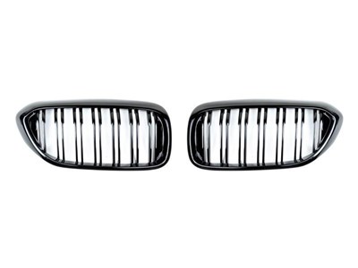 BMW G30 Dual Slat Gloss Black Grilles / 