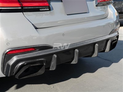 BMW G30 5-Series LCI RWS Carbon Fiber Diffuser