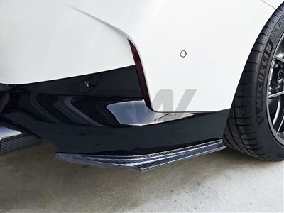 BMW G42 M240i Carbon Fiber Rear Bumper Splitters / 