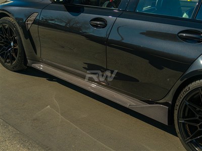 BMW G80 M3 Performance Style CF Side Skirts / 