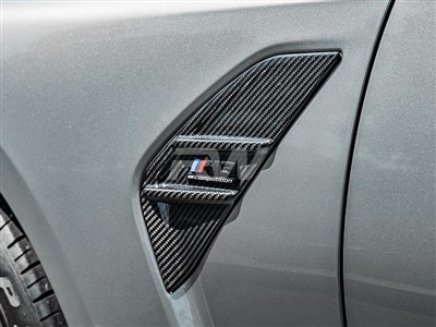 BMW G80 M3 V2 Carbon Fiber Side Vent Covers / 