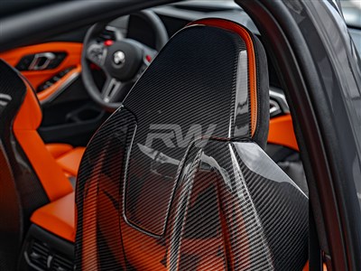 BMW G80 M3 / F93 M8 Carbon Fiber Seat Backs / 