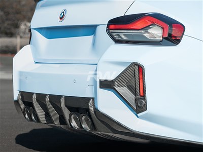 BMW G87 M2 RWS Carbon Fiber 3 Piece Rear Diffuser / 