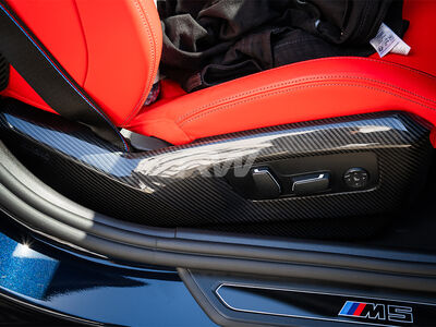 BMW G90 G99 M5 Carbon Fiber Lower Seat Trim / 