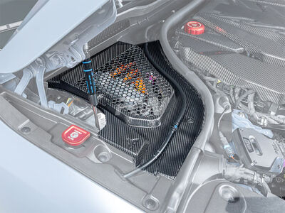 BMW G90 G99 M5 CF Engine Cowl Panel Trims / 