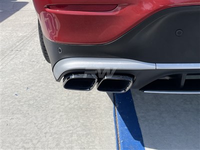 Mercedes GLC AMG 63 19-23 Black/Polished Exhaust Tips / 