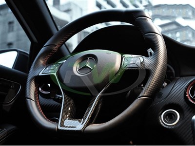 Mercedes Carbon Fiber Steering Wheel Trim