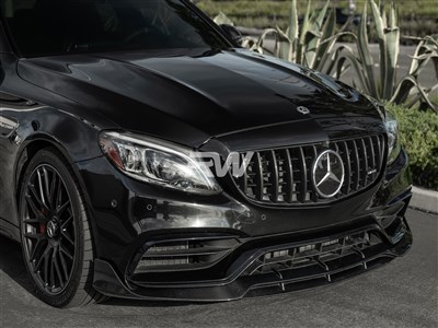 Mercedes W205 C63 BRS Style Carbon Fiber Front Lip / 