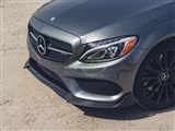 Mercedes W205 BRS Style Carbon Fiber Front Lip Spoiler / 