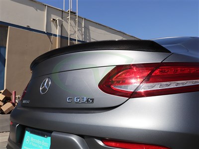 Mercedes W205 Coupe ED1 Style CF Trunk Spoiler / 