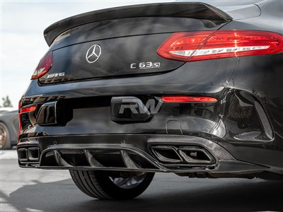 Mercedes W205 C63 Coupe ED1 Style CF Diffuser / 