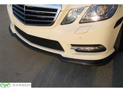 Mercedes E350 E550 Carlsson Style CF Front Lip / 