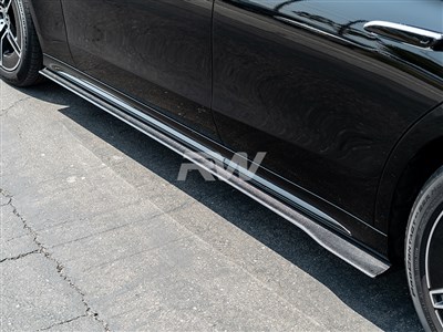 Mercedes W214 Carbon Fiber Side Skirts / 