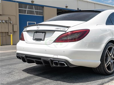 Mercedes W218 CLS63 Renn Style Carbon Fiber Diffuser / 