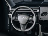 Tesla Model 3 Carbon Fiber Steering Wheel Trim / 