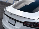 Tesla Model S Plaid Full Carbon Fiber Trunk Spoiler / 