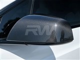 Tesla Model X Carbon Fiber Mirror Covers / 