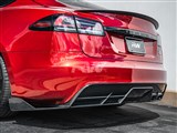 Tesla Model S Plaid Carbon Fiber Rear Diffuser / 