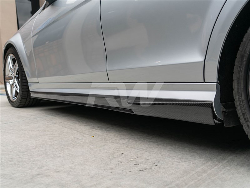 Mercedes W204 C63 DTM CF Side Skirt Extensions