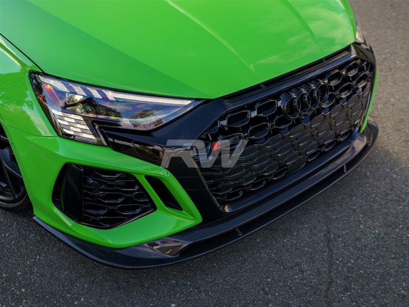 Audi 8Y RS3 Carbon Fiber Front Lip Spoiler