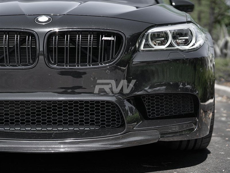 BMW F10 M5 Center Carbon Fiber Front Lip Spoiler