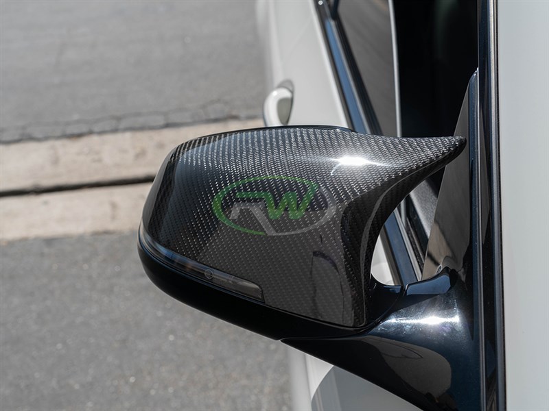 Carbon fiber mirror covers for the BMW F06, F12 and F13 640i and 650i