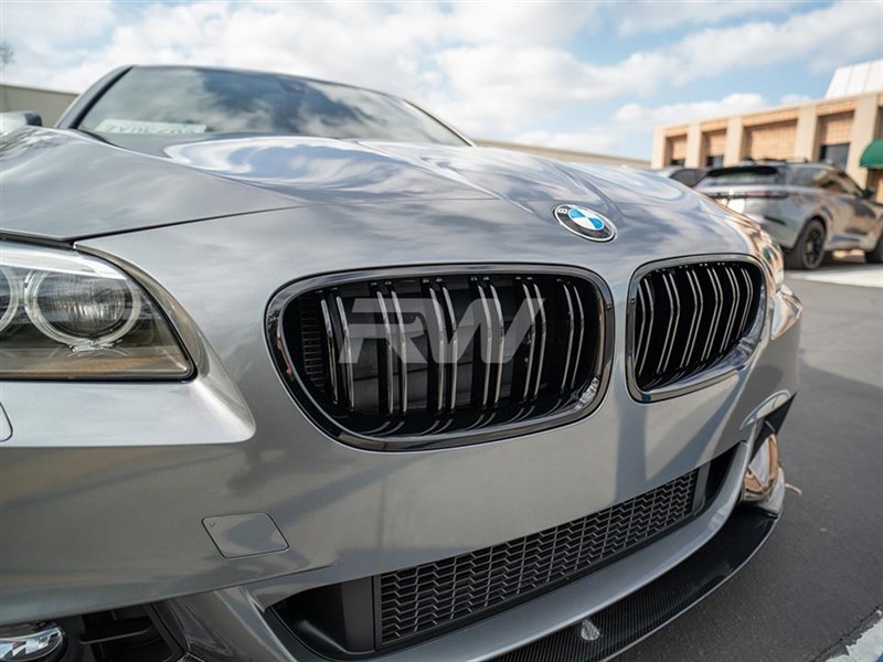 BMW F10 Gloss Black Double Slat Grilles 528i 535i 550i M5