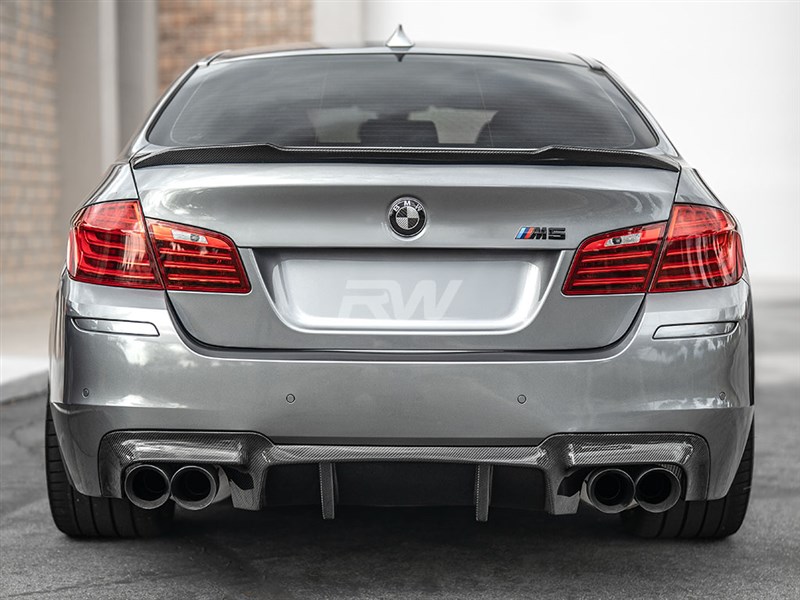 BMW F10 CS Style Carbon Fiber Trunk Spoiler 528i 535i 550i M5