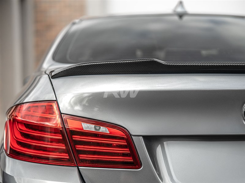 BMW F10 CS Style Carbon Fiber Trunk Spoiler 528i 535i 550i M5