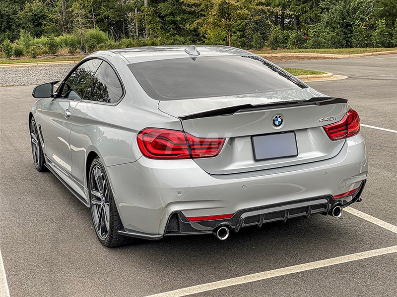 BMW F32 F33 F36 428i 430i 435i 440i Carbon Fiber Rear Bumper Splitters