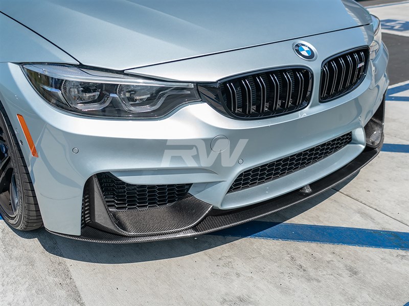 Carbon Front Flaps Lippe Spoiler Ecken small für BMW M3 F80 M4 F82 F83 –  STW-Solutions