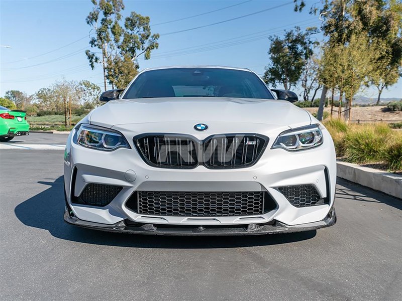 BMW F87 M2 3D Style Carbon Fiber Front Lip Spoiler