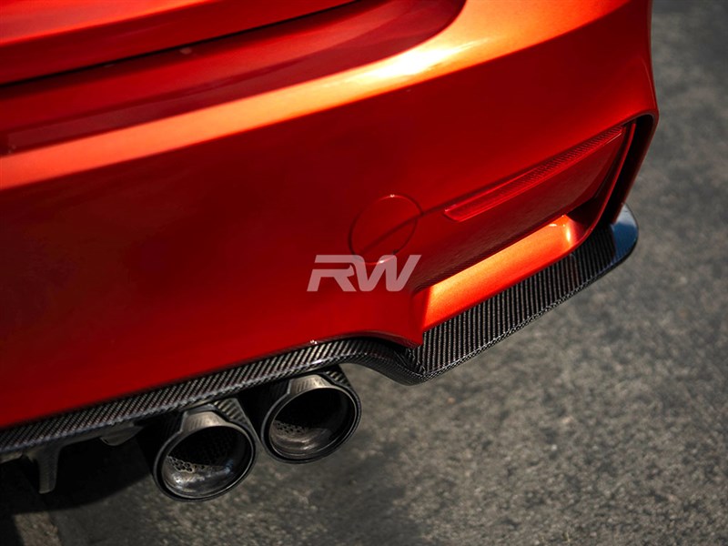 BMW F80 F82 F83 M3 M4 3D Style Carbon Fiber Rear Diffuser