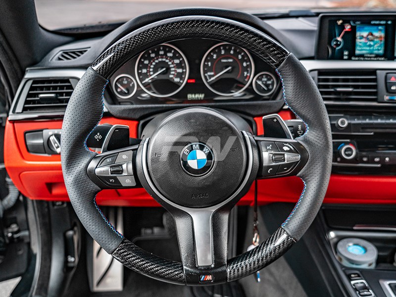 BMW F8X Carbon Fiber Steering Wheel Replacement